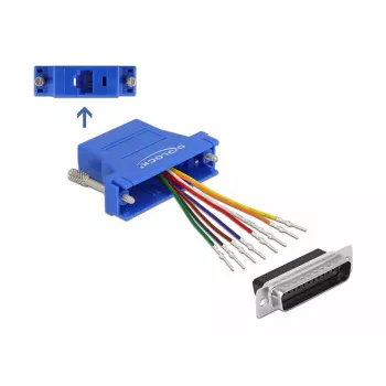 Montāžas komplekts D-Sub 25 kontaktu vīrišķais uz RJ45 sievišķais DeLOCK 66648