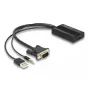 DeLOCK HDMI uz VGA adapteris ar audio 25 cm HDMI Type A VGA D-Sub