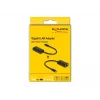 DeLOCK 61026 kabeļa dzimuma pārveidotājs USB C RJ45 melns