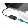 DeLOCK 61026 kabeļa dzimuma pārveidotājs USB C RJ45 melns