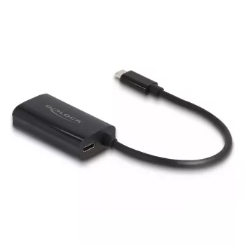 DeLOCK 61026 kabeļa dzimuma pārveidotājs USB C RJ45 melns