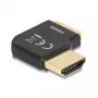 DeLOCK HDMI adapteris, vīrišķais–sievišķais, 90° leņķī, 8K 60 Hz, metāla