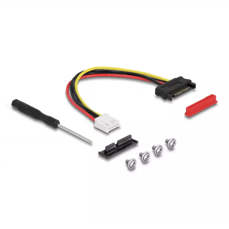 DeLOCK M.2 A+E atslēgas uz PCIe x1 NVMe adapteris, leņķveida 20 cm kabelis