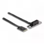 DeLOCK M.2 A+E atslēgas uz PCIe x1 NVMe adapteris, leņķveida 20 cm kabelis