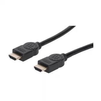 Manhattan HDMI 8K@60Hz kabelis ar Ethernet, 2 m, sertificēts, piemērots VISIEM 8K, 4K un 1080p/HD lietojumiem – jauninot tagad vai sagatavojot nākotnes vajadzībām, vīriešu pret vīriešu, melns, 4K@120Hz, mūža garantija, īpaši liels ātrums
