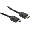 Manhattan HDMI 8K@60Hz kabelis ar Ethernet, 2 m, sertificēts, piemērots VISIEM 8K, 4K un 1080p/HD lietojumiem – jauninot tagad vai sagatavojot nākotnes vajadzībām, vīriešu pret vīriešu, melns, 4K@120Hz, mūža garantija, īpaši liels ātrums