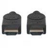 Manhattan HDMI 8K@60Hz kabelis ar Ethernet, 2 m, sertificēts, piemērots VISIEM 8K, 4K un 1080p/HD lietojumiem – jauninot tagad vai sagatavojot nākotnes vajadzībām, vīriešu pret vīriešu, melns, 4K@120Hz, mūža garantija, īpaši liels ātrums