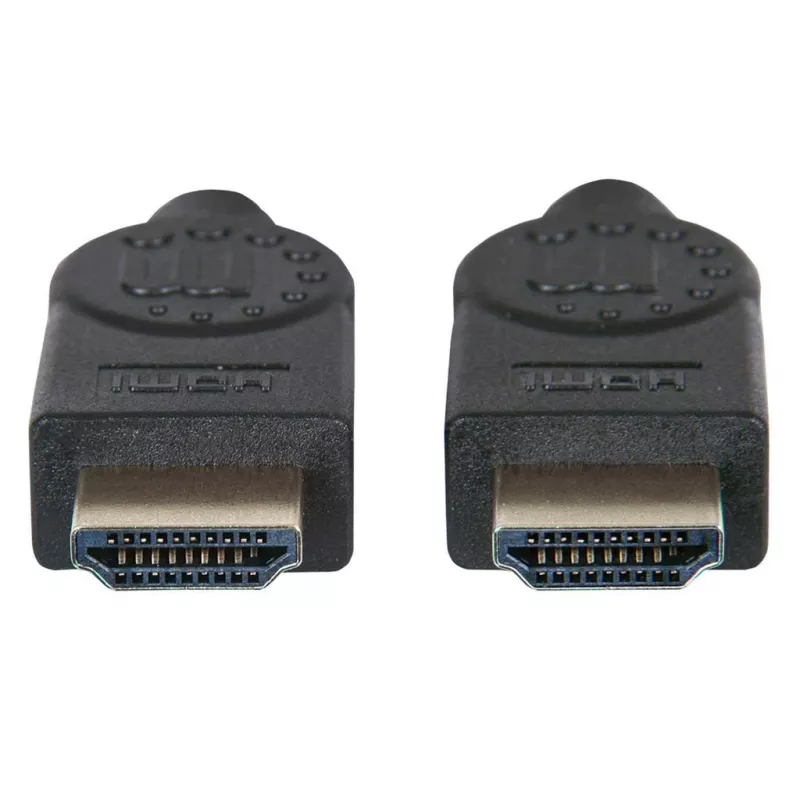 Manhattan HDMI 8K@60Hz kabelis ar Ethernet, 2 m, sertificēts, piemērots VISIEM 8K, 4K un 1080p/HD lietojumiem – jauninot tagad vai sagatavojot nākotnes vajadzībām, vīriešu pret vīriešu, melns, 4K@120Hz, mūža garantija, īpaši liels ātrums