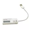 Techly USB2.0 uz ātro Ethernet 10/100 Mb/s pārveidotājs, vadu, USB, Ethernet, 100 Mbit/s, balts