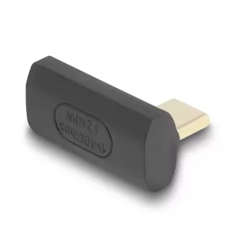DeLOCK USB adapteris 40 Gbps USB Type-C PD 3.1 240 W vīrišķais uz sievišķo leņķveida pa kreisi/pa labi 8K 60 Hz
