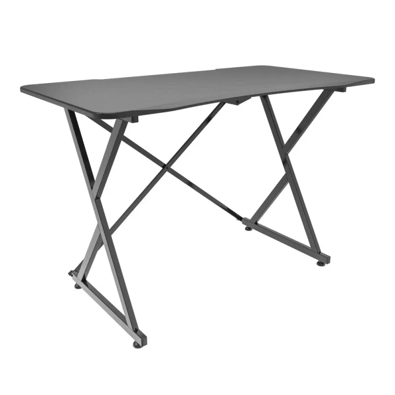 Techly spēļu galds datoram ar stūrainu ergonomisku malu, melns