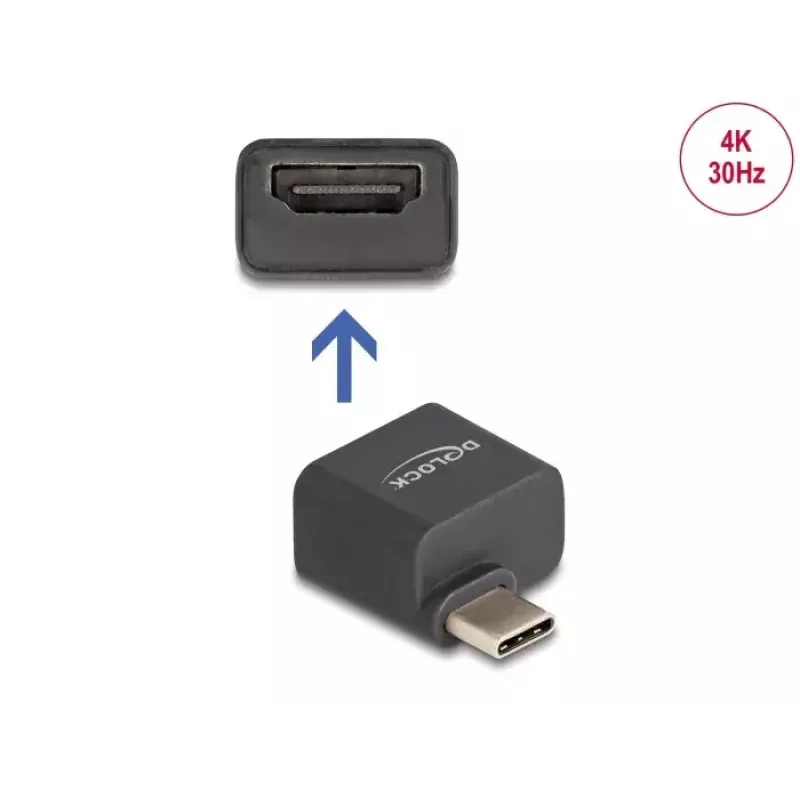 DeLOCK Mini Adapter USB Type-C male to HDMI female DP Alt Mode 4K