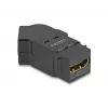 DeLOCK HDMI paneļa stiprinājums sievišķais–sievišķais 45° leņķī 8K 60 Hz melns