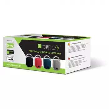 Techly ICASBL321BL pārnēsājams/ballīšu skaļrunis Mono pārnēsājams skaļrunis Zils 5 W