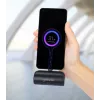 Manhattan ārējais akumulators ar integrētu USB-C spraudni, 5000 mAh, līdz 20 W jauda, izvelkams balsts lietošanai kā uzlādes tālruņa turētājs, melns, viena gada garantija