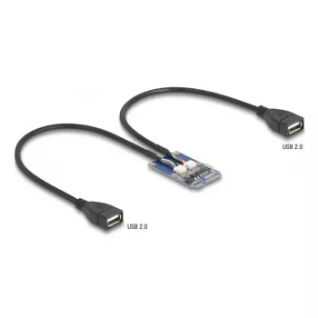 DeLOCK 64346 Iekšējais USB 2.0 adapteris Mini PCI Express vīrišķais