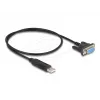 DeLOCK 67381 USB 2.0 uz RS-232 DB9 seriālais adapteris 0,5 m