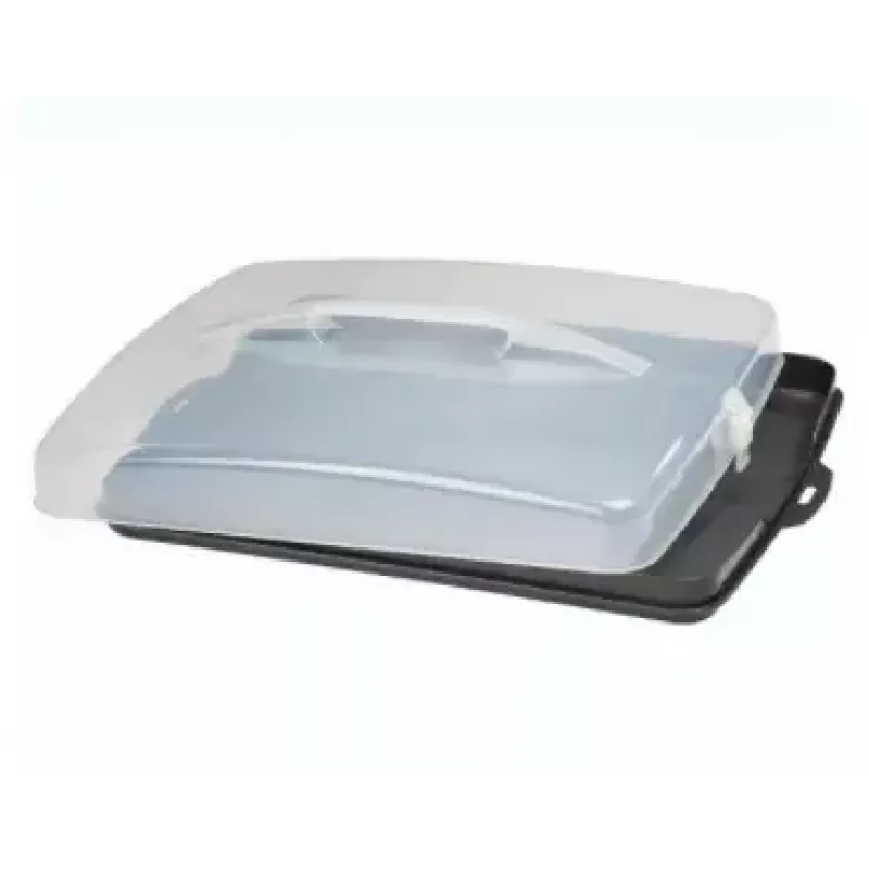 Hama 00111497 pārtikas servēšanas paplāte Taisnstūrveida Melna, caurspīdīga