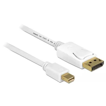 Mini Displayport uz Displayport kabelis DeLOCK 83985 0,5 m balts