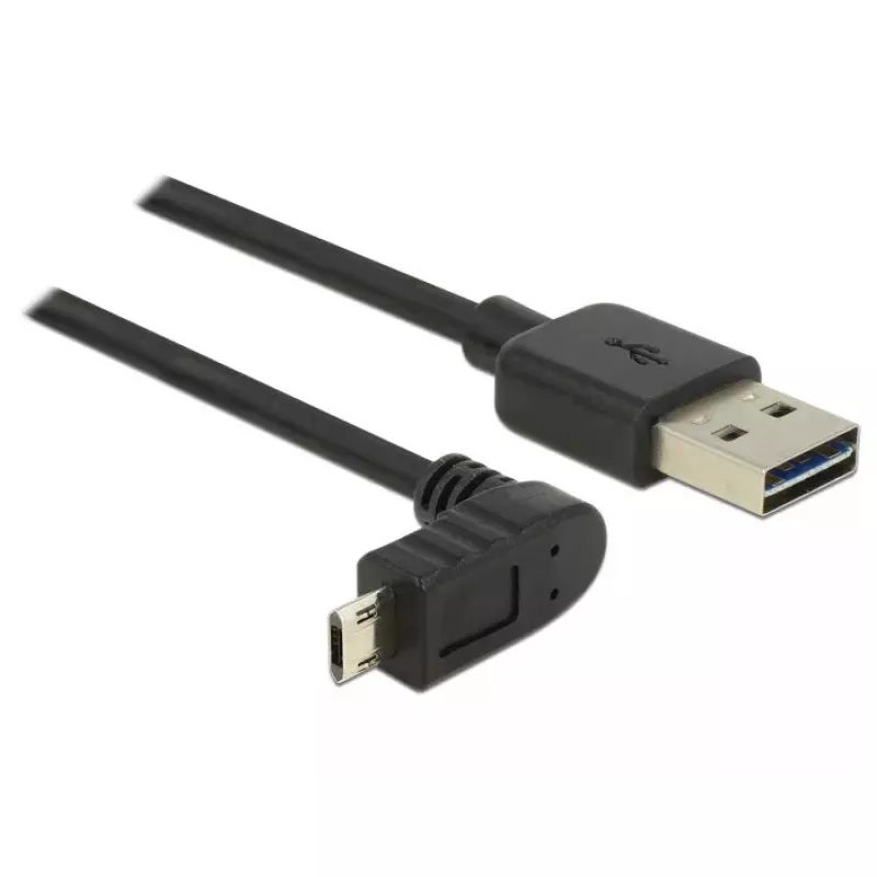 USB kabelis DeLOCK 83848 USB 2.0 1m USB A Micro-USB B melns