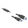 USB kabelis DeLOCK 85379 USB 3.2 Gen 1 5m USB A USB B melns