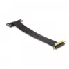 DeLOCK paaugstinājuma karte PCI Express x4 vīrišķais 90° leņķveida uz x4 slotu 90° leņķveida ar kabeli 30 cm