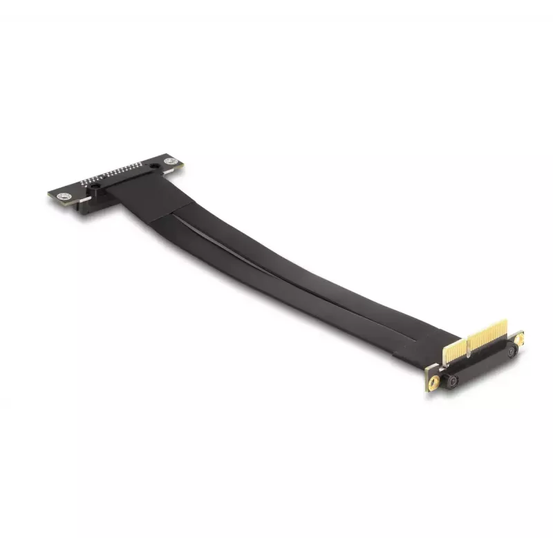DeLOCK paaugstinājuma karte PCI Express x4 vīrišķais 90° leņķveida uz x4 slotu 90° leņķveida ar kabeli 30 cm