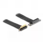 DeLOCK paaugstinājuma karte PCI Express x4 vīrišķais 90° leņķveida uz x4 slotu 90° leņķveida ar kabeli 30 cm