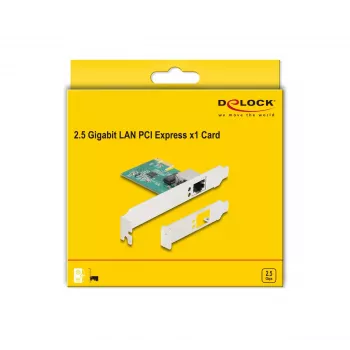 DeLOCK PCI Express x1 karte 1 x RJ45 2,5 Gigabitu LAN RTL8125