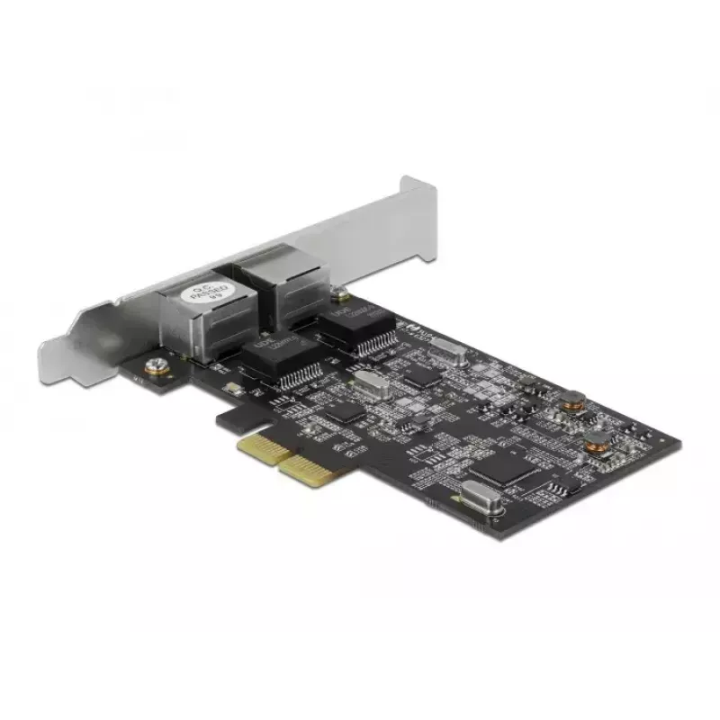 DeLOCK PCI Express x2 karte ar 2 x RJ45 2.5 Gigabit LAN RTL8125