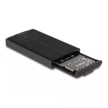 SSD korpuss DeLOCK 42022 ārējais korpuss USB 20 Gbps 2 x M.2 NVMe PCIe SSD