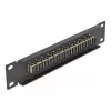 Fiber Optic Patch Panel DeLOCK 10 collu 12 Portu SC Simplex Bēšs 1U Melns