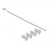 Patch panel DeLOCK 66874 1U Melns Metal Rack capacity 1U