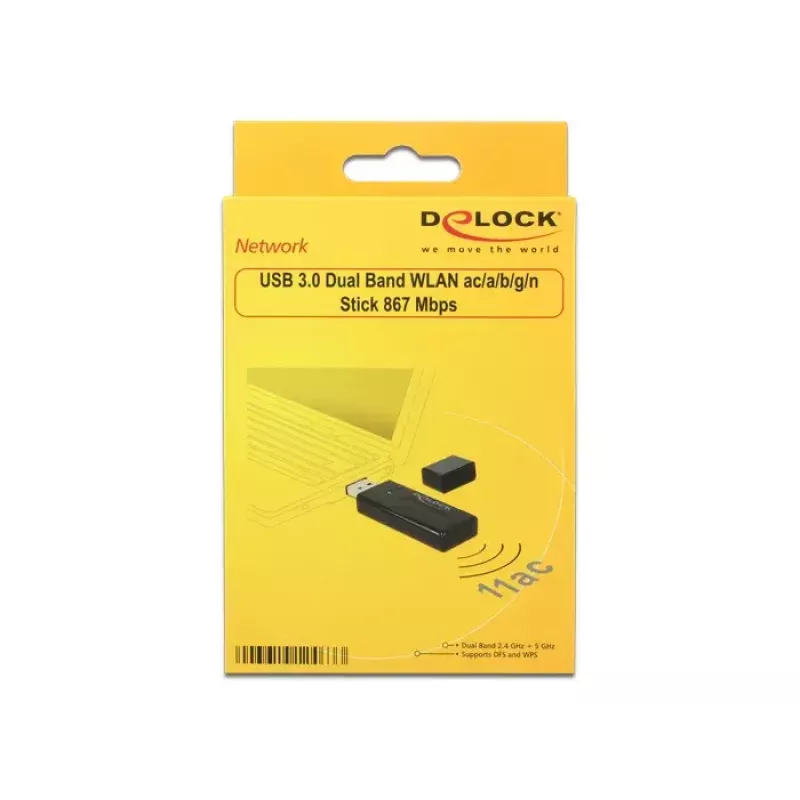 DeLOCK 12463 tīkla karte WLAN 867 Mbit/s