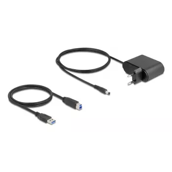 DeLOCK 64332 Dokstacija USB 3.2 Gen 1 HDD SSD 2.5 3.5 Melna