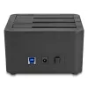 DeLOCK 64332 Dokstacija USB 3.2 Gen 1 HDD SSD 2.5 3.5 Melna