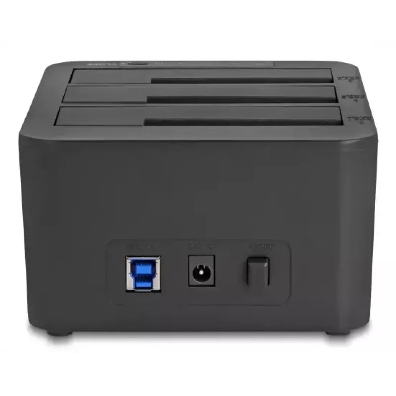 DeLOCK 64332 Dokstacija USB 3.2 Gen 1 HDD SSD 2.5 3.5 Melna