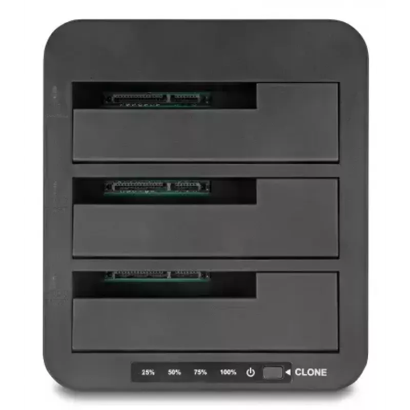 DeLOCK 64332 Dokstacija USB 3.2 Gen 1 HDD SSD 2.5 3.5 Melna