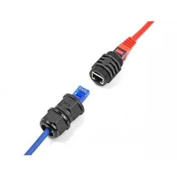 DeLOCK RJ45 Cat.6A iebūvējamais modulis ar IP67 putekļu un ūdens izturību