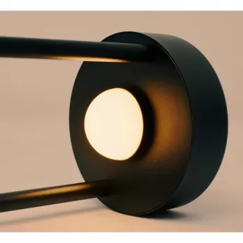 Techly I-LAMP-TABLE1 galda lampa Nenomaināma(s) spuldze(s) 3 W LED Melna