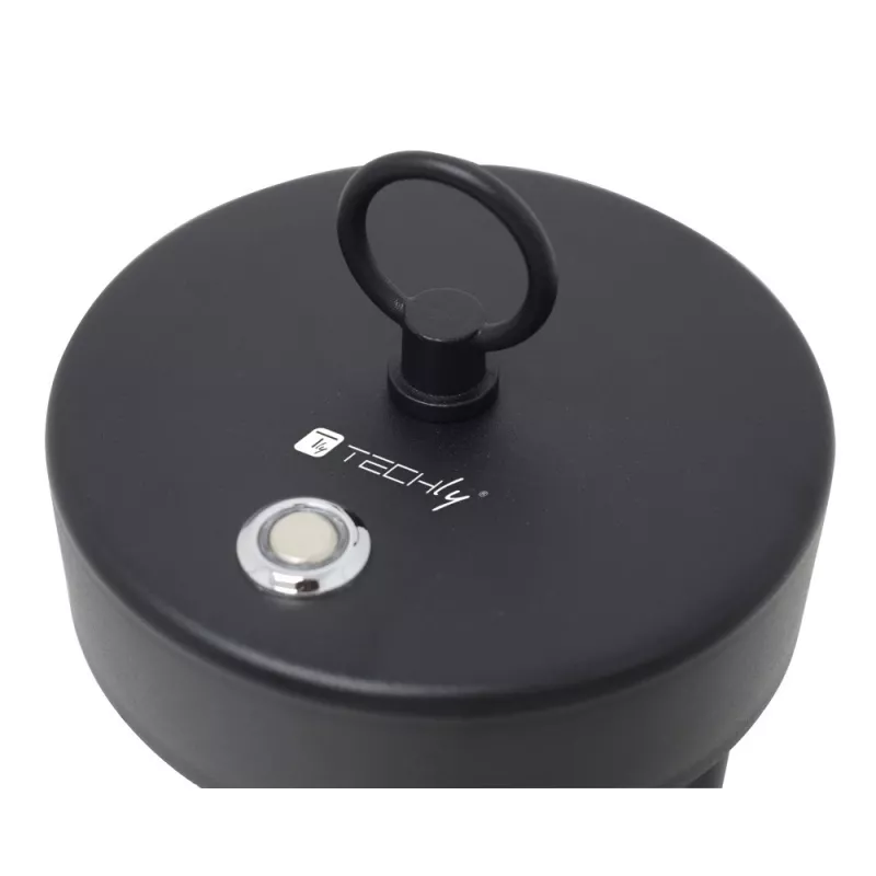 Techly I-LAMP-TABLE1 galda lampa Nenomaināma(s) spuldze(s) 3 W LED Melna