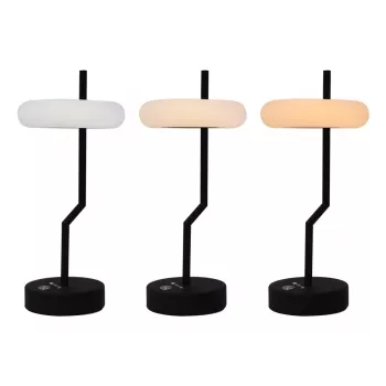 Techly I-LAMP-TABLE2 galda lampa Nenomaināma(-s) spuldze(-s) 2 W LED Melna, Balta