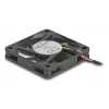 DELOCK Datora korpusa ventilators 6 cm (60x60x10 mm), 12 V, lodīšu gultnis, melns, Modelis 67294