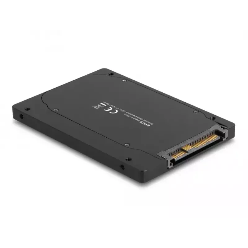 SSD korpuss DeLOCK 63379 Melns M.2 1 diskvietas atbalsts