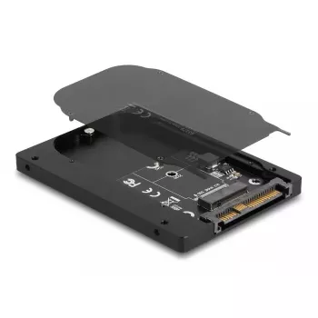 SSD korpuss DeLOCK 63379 Melns M.2 1 diskvietas atbalsts