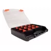 Uzglabāšanas kaste DeLOCK 18418 17 nodalījumi 320x255x60 mm oranža melna