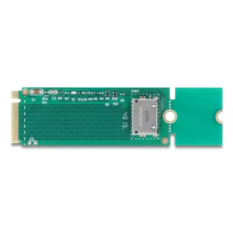 DeLOCK interfeisa kartes/adapteris iekšējs SFF-8612 DeLOCK 64348 M.2 SFF-8612 vīrišķais Zaļš