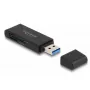 Karšu lasītājs DeLOCK 91002 USB melns MicroSD SD SDHC SDXC 5000 Mbit/s