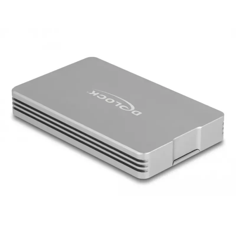 SSD korpuss DeLOCK 42018 Sudraba M.2 40 Gbit/s USB Type-C