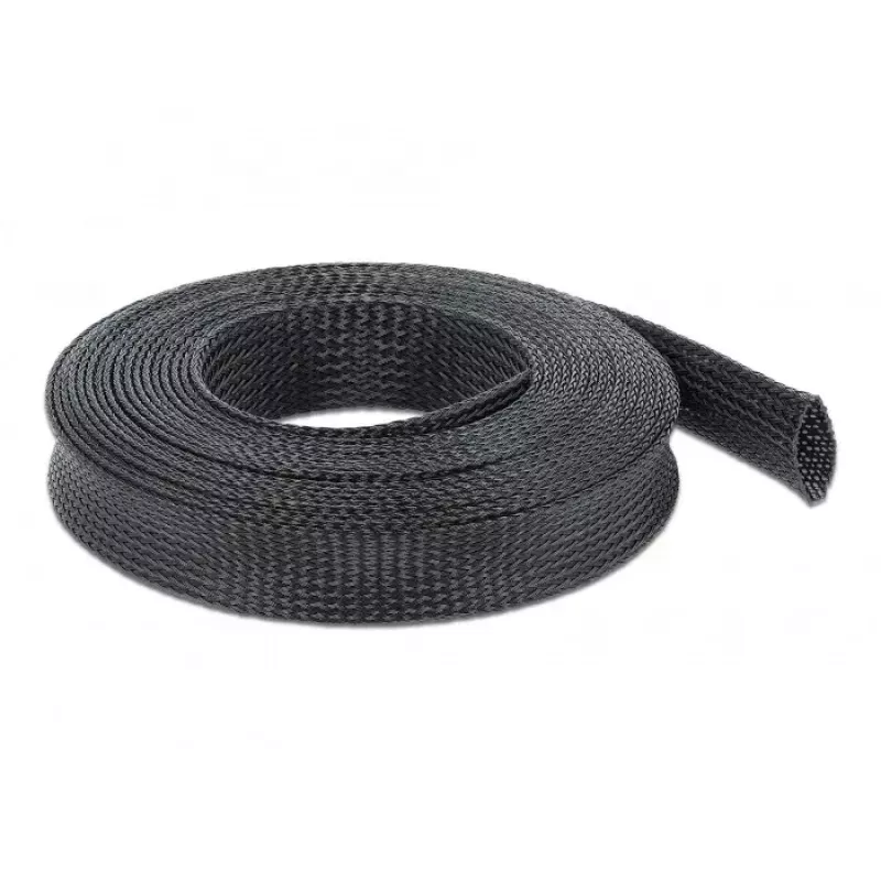 Pītais aizsargapvalks DeLOCK 18904 10 m x 25 mm melns